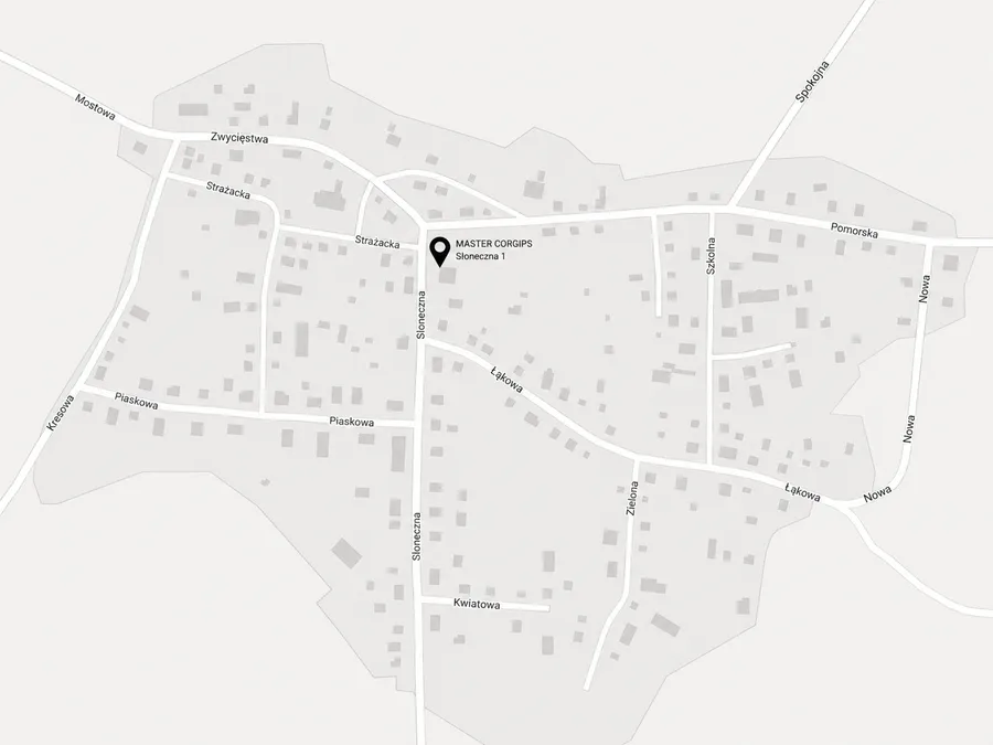 Mapa Showroom Gniewino — Master Corgips